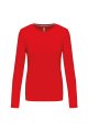 Dames T-shirt lange mouw Kariban K383 RED